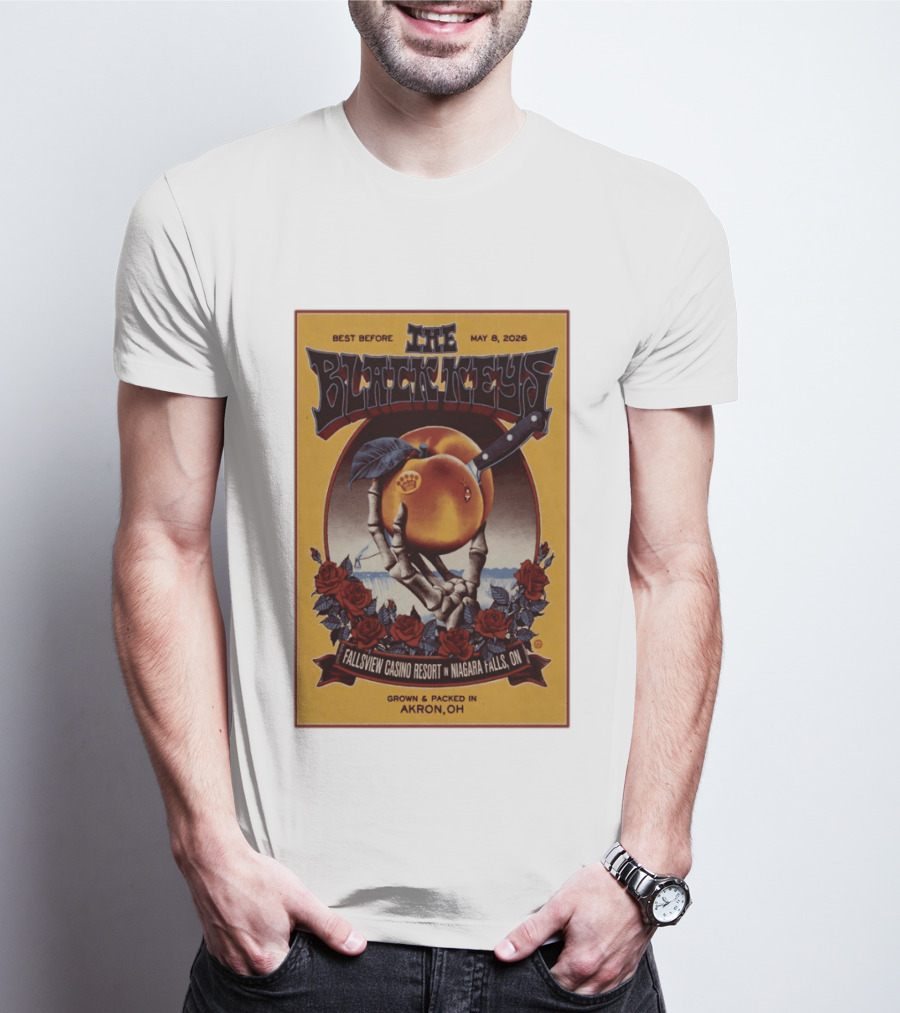 The Black Keys Fallsview Casino Resort Niagara Falls ON May 8 2026 Akron OH T-Shirt