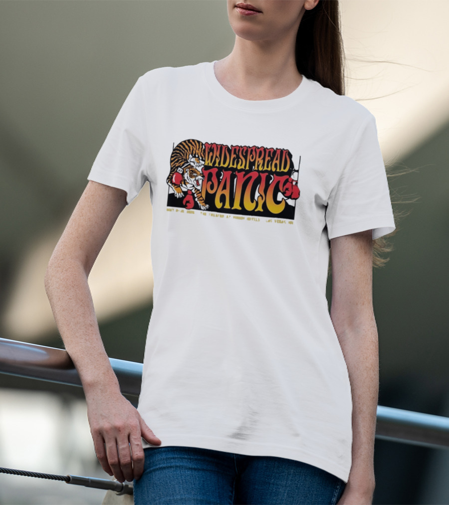 Widespread Panic May 8 10 2026 Las Vegas NV Tiger Boxing Gloves T-Shirt