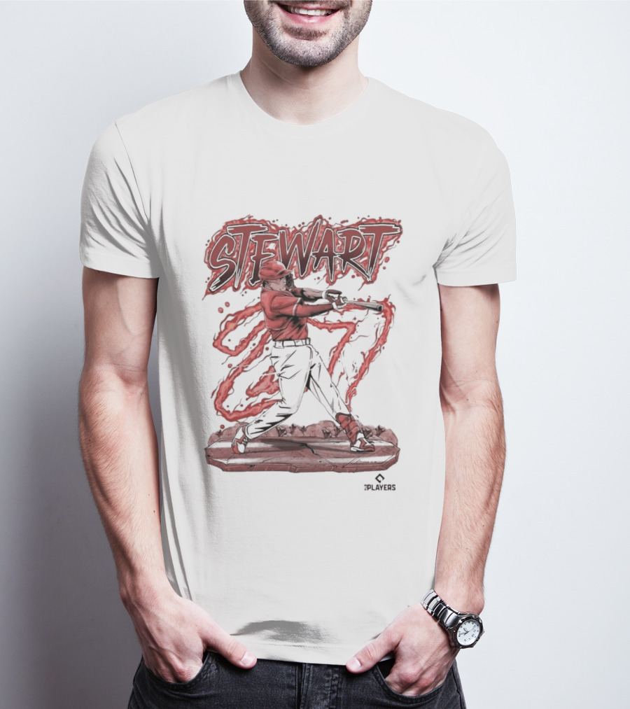 STEWART Powerful Baseball Swing T-Shirt
