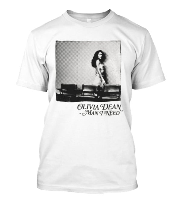 Man I Need Olivia Dean Iconic Black And White Image T-Shirt