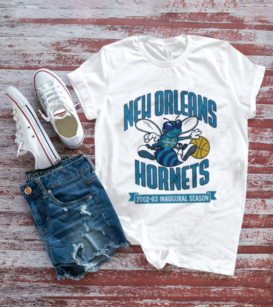 New Orleans Hornets Inaugural Season Basketball T-Shirt
