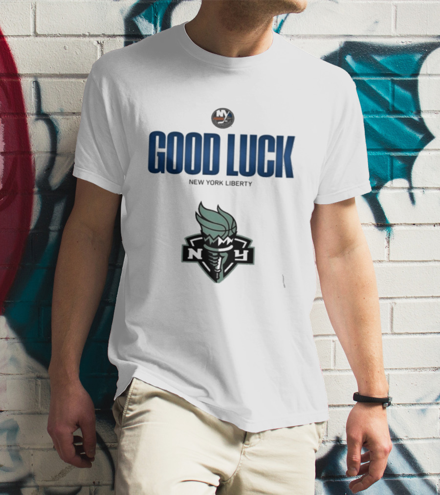 Good Luck New York Liberty NY Collaboration T-Shirt