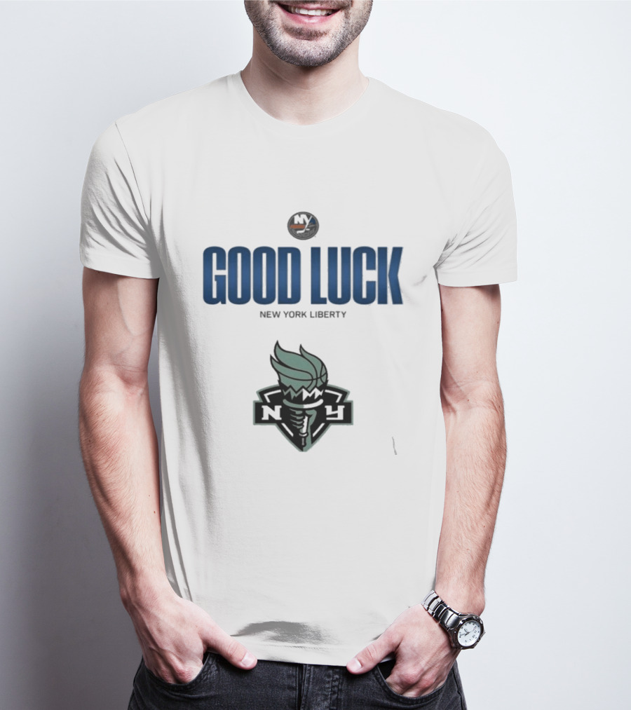 Good Luck New York Liberty NY Collaboration T-Shirt