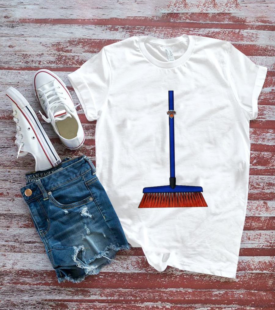 New York Knicks The Sweep 2026 Broom Basketball Fan Gear T-Shirt