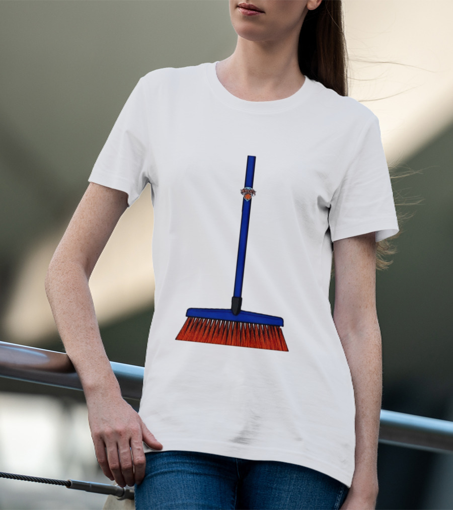 New York Knicks The Sweep 2026 Broom Basketball Fan Gear T-Shirt
