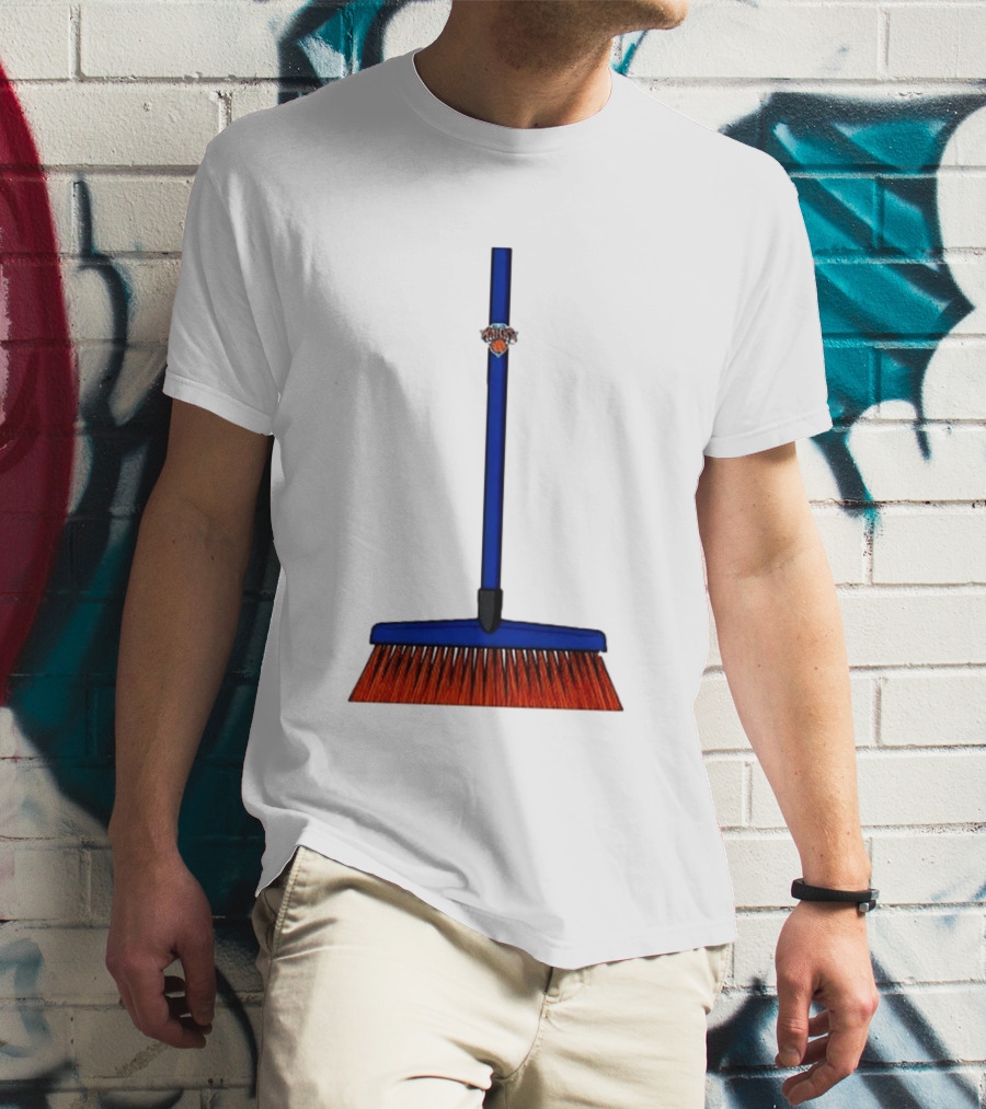 New York Knicks The Sweep 2026 Broom Basketball Fan Gear T-Shirt
