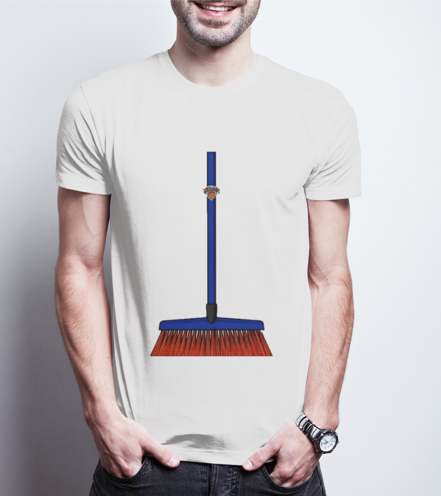 New York Knicks The Sweep 2026 Broom Basketball Fan Gear T-Shirt