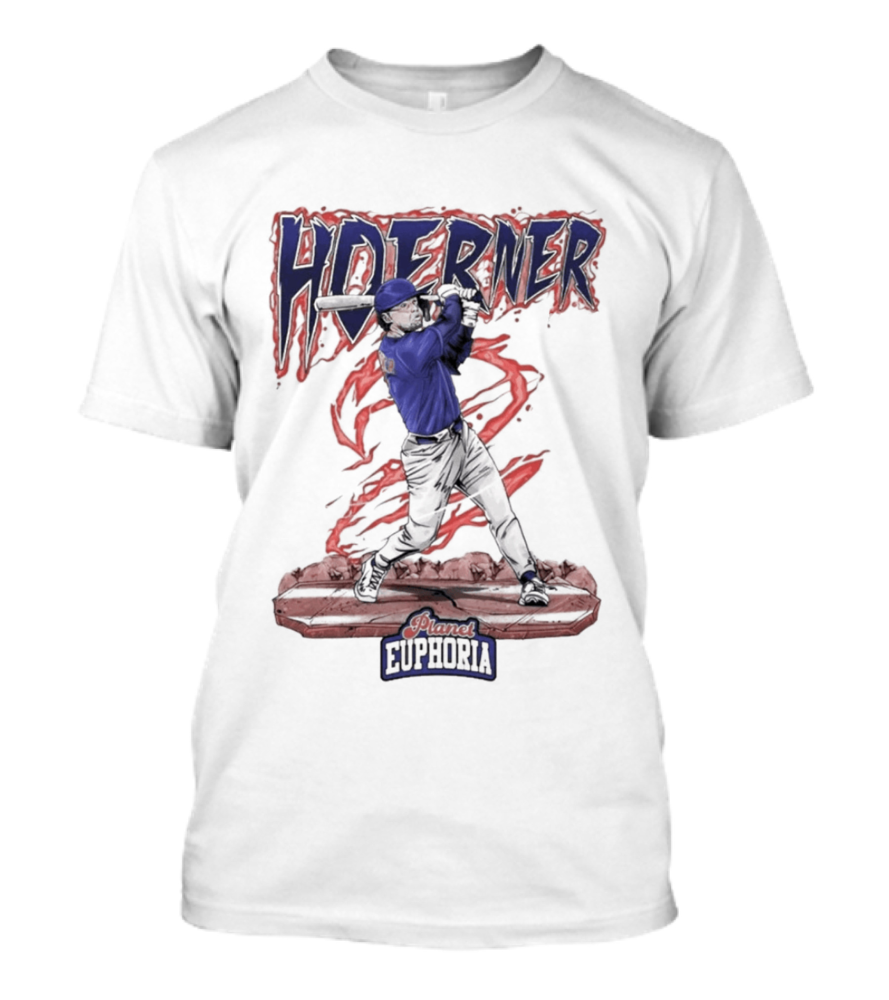 Hoerner The Blue Blaze Euphoria Baseball Player T-Shirt