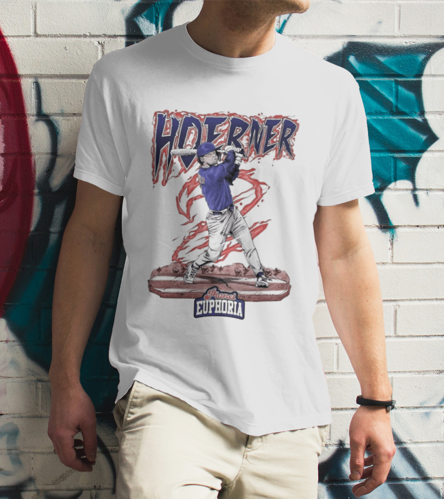 Hoerner The Blue Blaze Euphoria Baseball Player T-Shirt