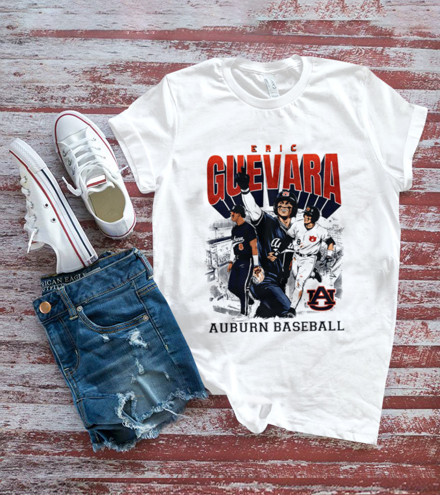 Eric Guevara Auburn Baseball Tigers Skyline T-Shirt