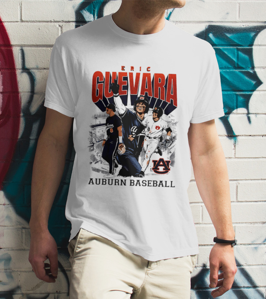 Eric Guevara Auburn Baseball Tigers Skyline T-Shirt