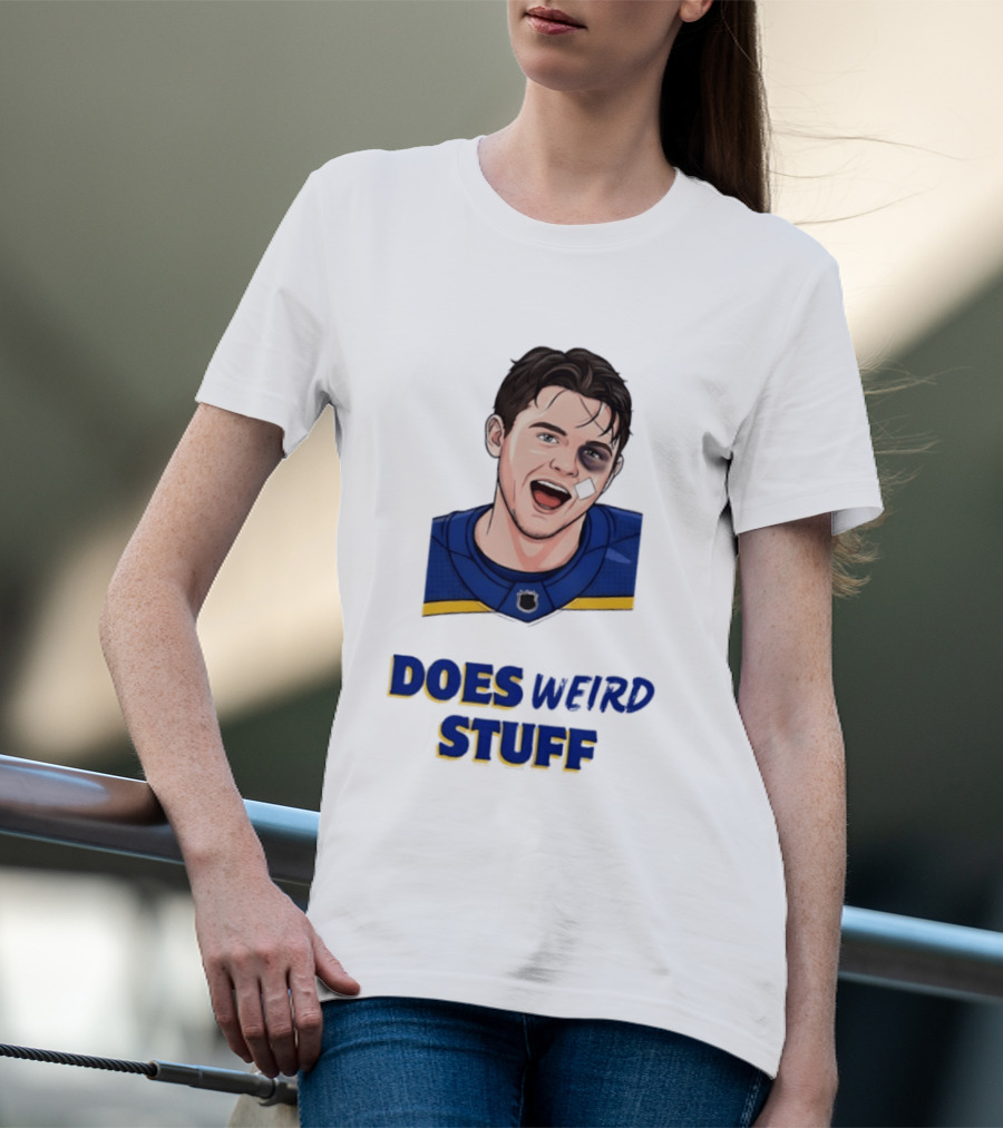 Jordan Binnington St. Louis Blues Does Weird Stuff T-Shirt