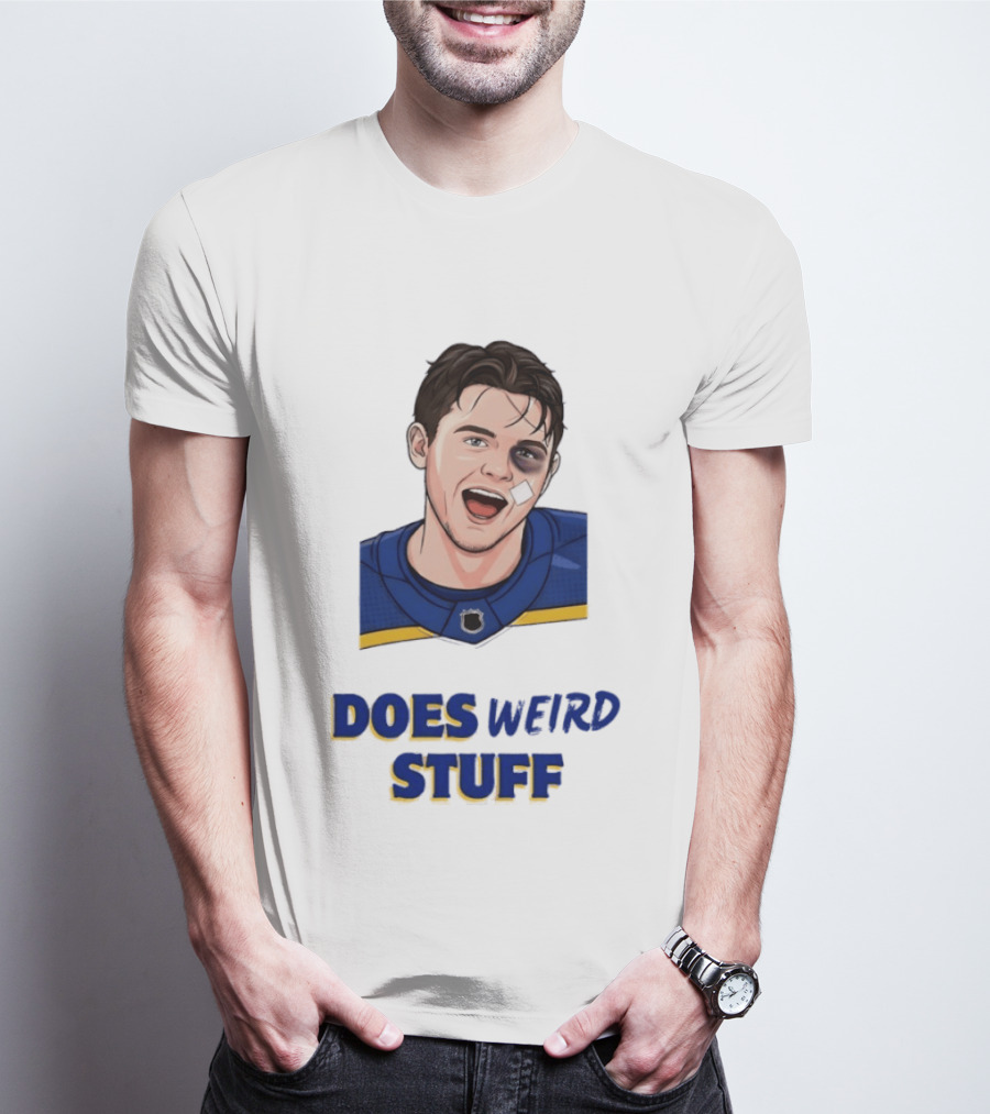 Jordan Binnington St. Louis Blues Does Weird Stuff T-Shirt