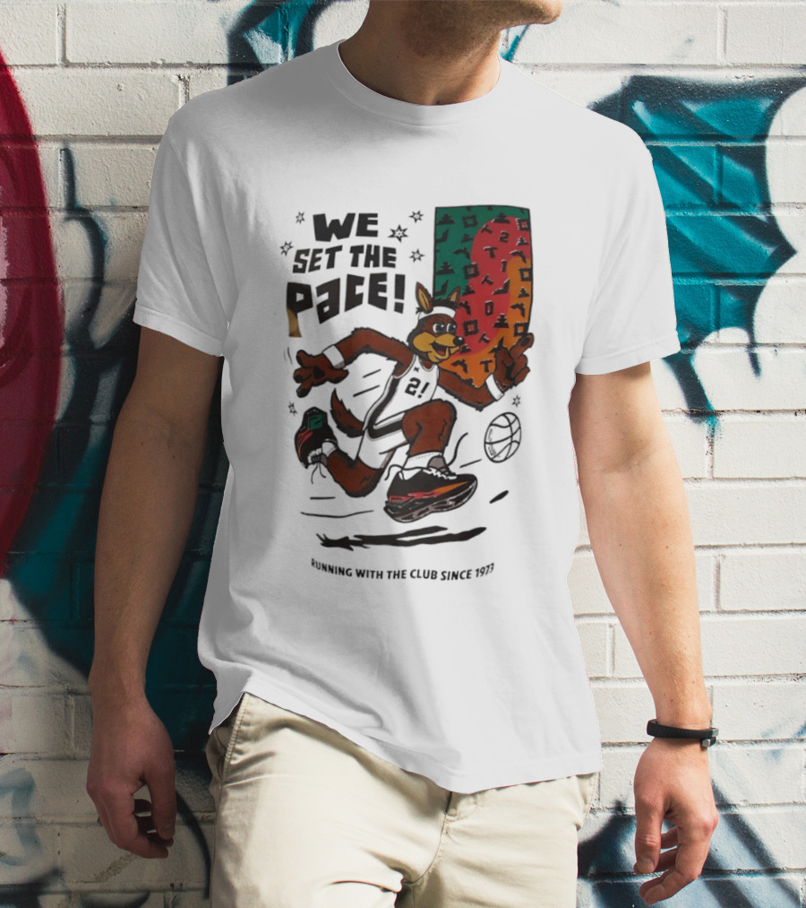 San Antonio Spurs We Set The Pace Running With The Club Since 1973 T-Shirt