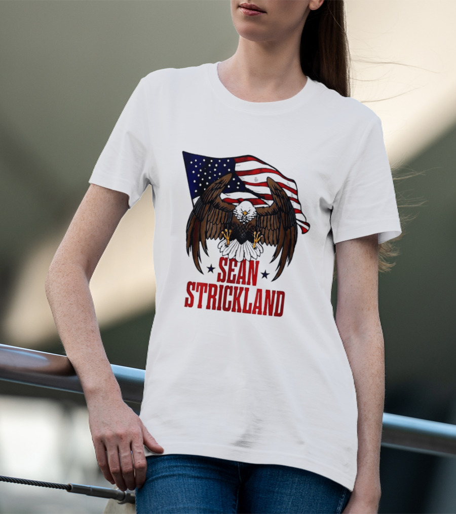 American Flag Eagle Sean Strickland UFC The Great American Hope T-Shirt