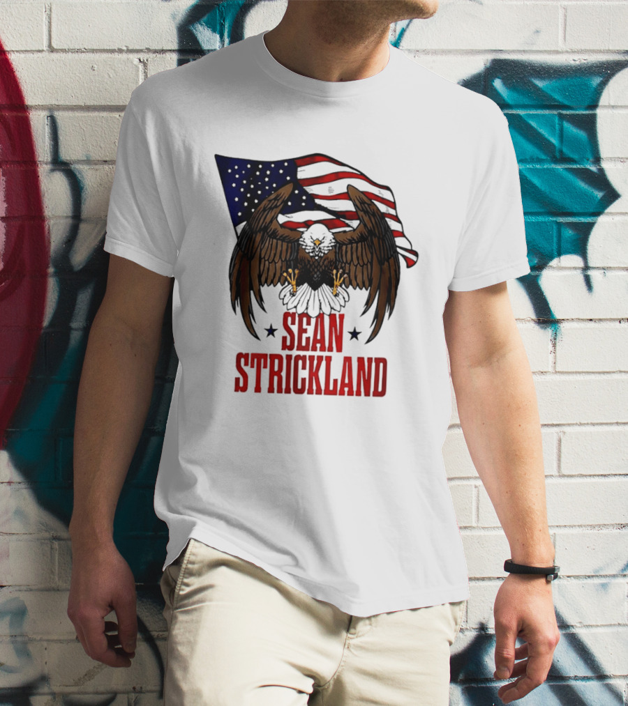 American Flag Eagle Sean Strickland UFC The Great American Hope T-Shirt