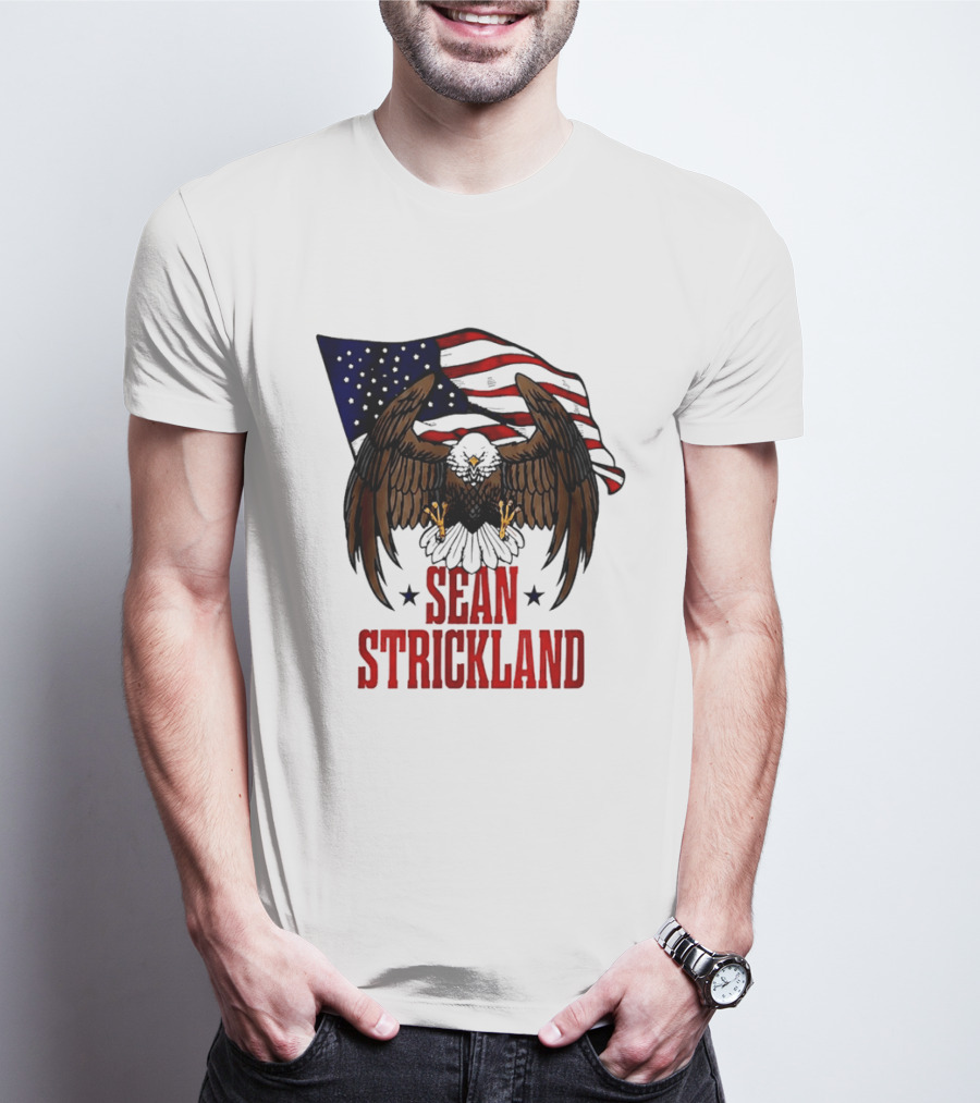 American Flag Eagle Sean Strickland UFC The Great American Hope T-Shirt