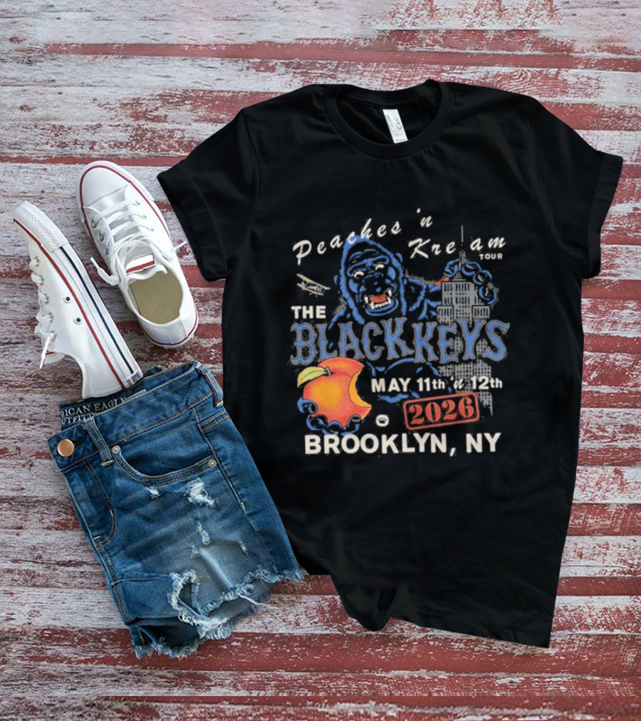 The Black Keys Peaches N Keem Tour Brooklyn May 11 12 2026 NYC T-Shirt