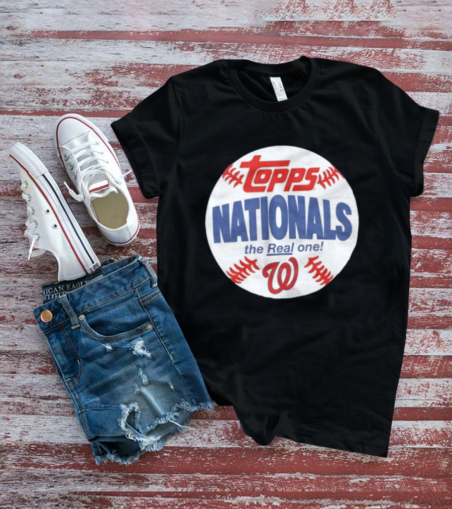 Topps Nationals The Real One MLB W Baseball T-Shirt