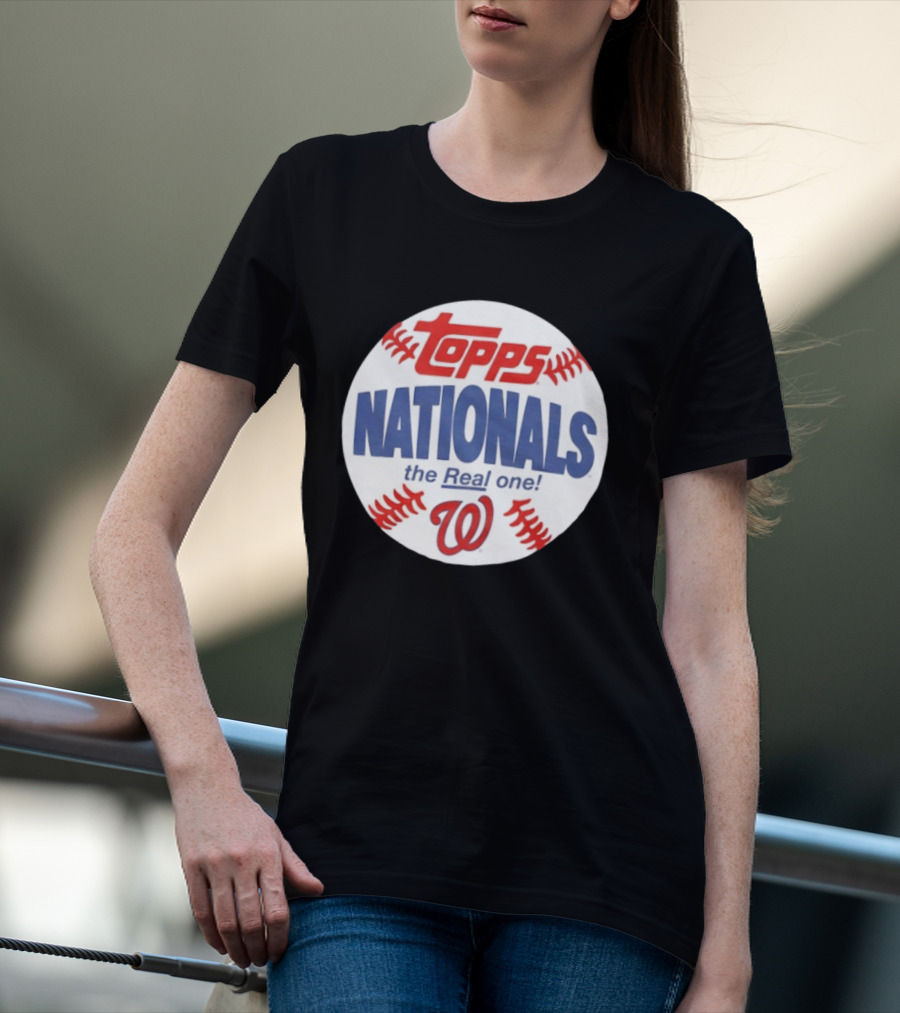 Topps Nationals The Real One MLB W Baseball T-Shirt