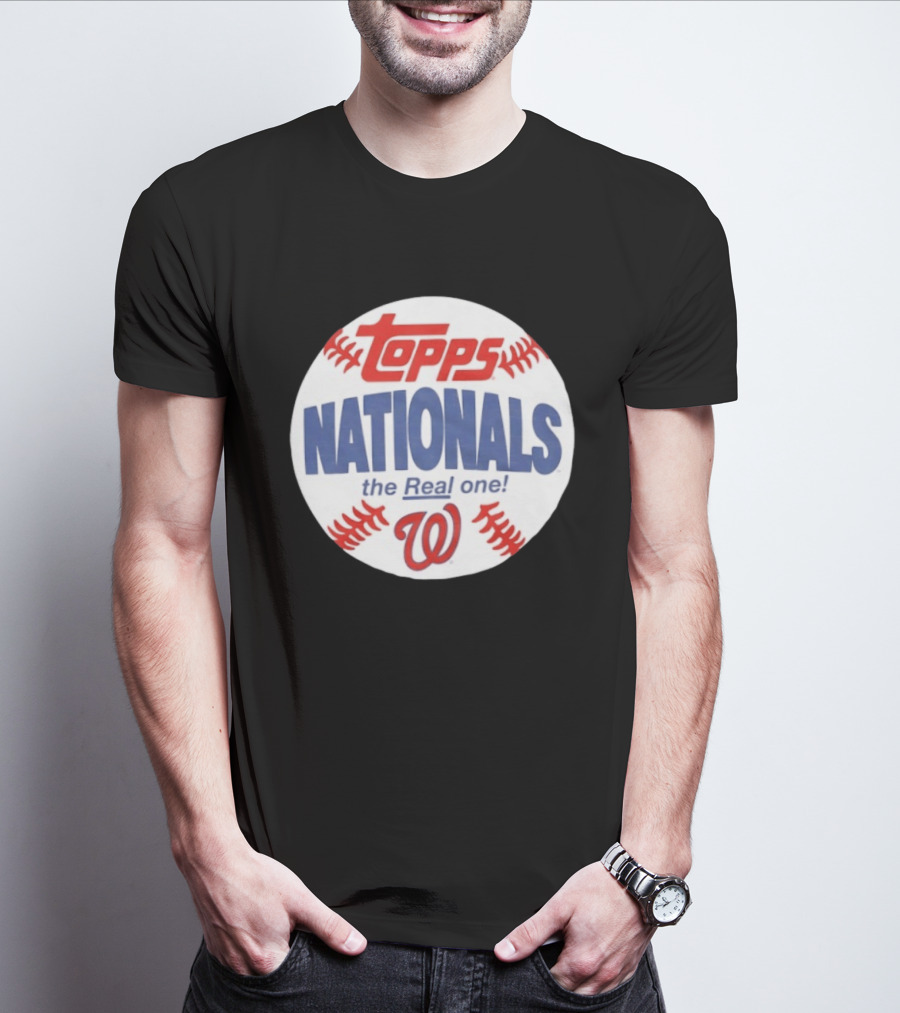 Topps Nationals The Real One MLB W Baseball T-Shirt