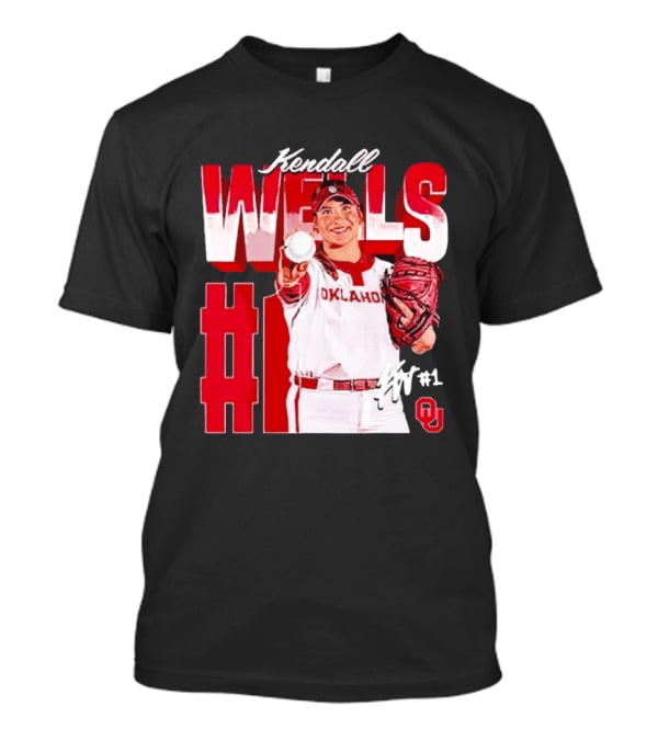 Kendall Wells Oklahoma Sooners Softball Player #1 T-Shirt