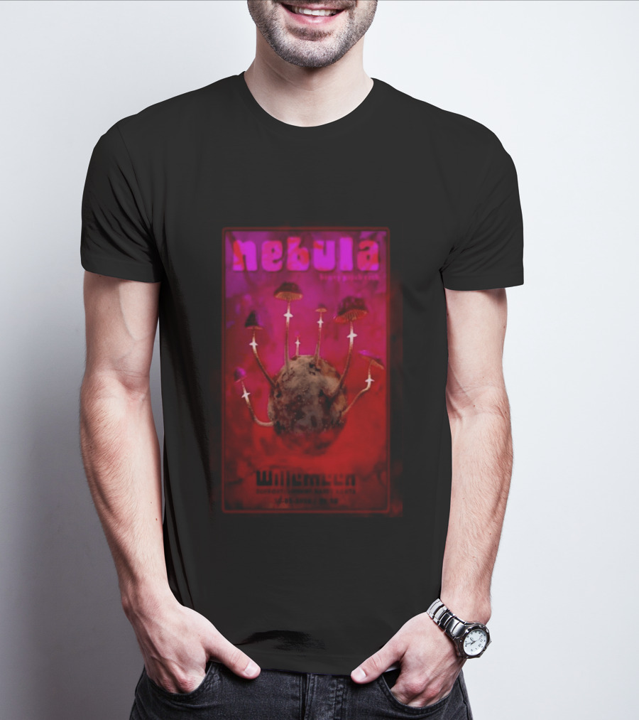Nebula Willemeen Arnhem Netherlands May 30 2026 Surreal Mushrooms T-Shirt
