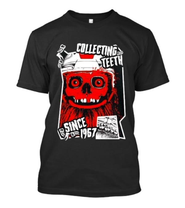 Philadelphia Flyers Gritty Collecting Teeth Since 1967 Monster Face Helmet T-Shirt