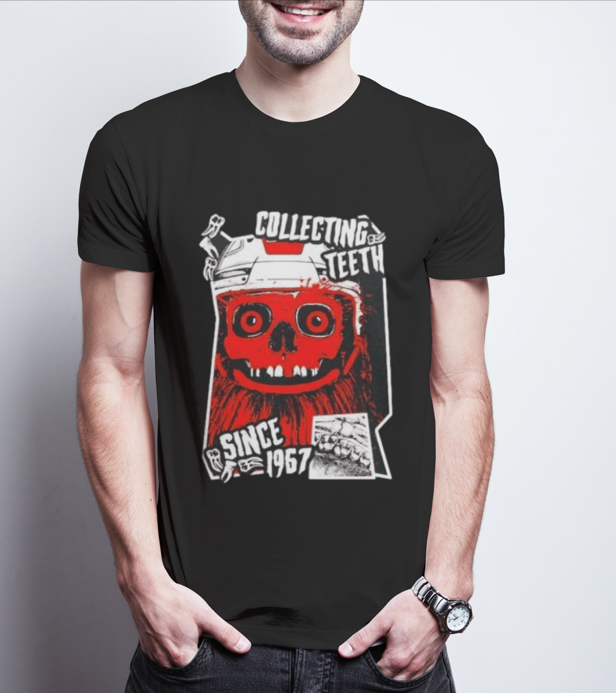 Philadelphia Flyers Gritty Collecting Teeth Since 1967 Monster Face Helmet T-Shirt
