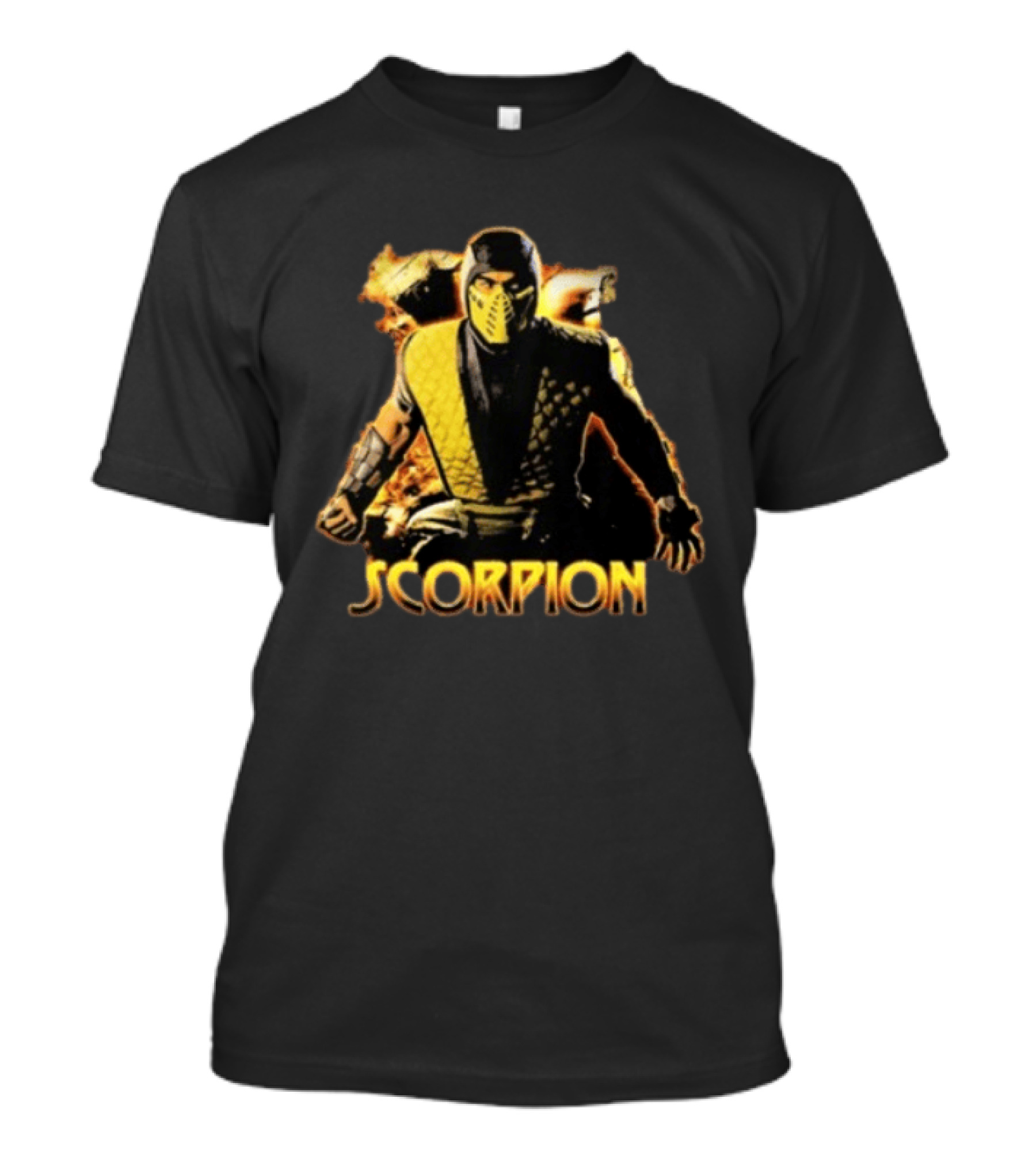 Scorpion Get Over Here Mortal Kombat Character Fan T-Shirt