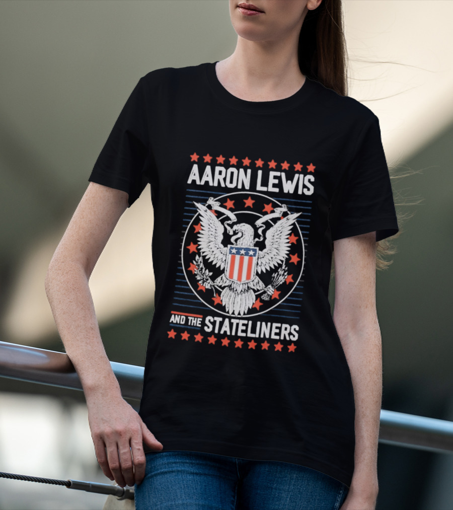 Aaron Lewis And The Stateliners Eagle American Stars T-Shirt