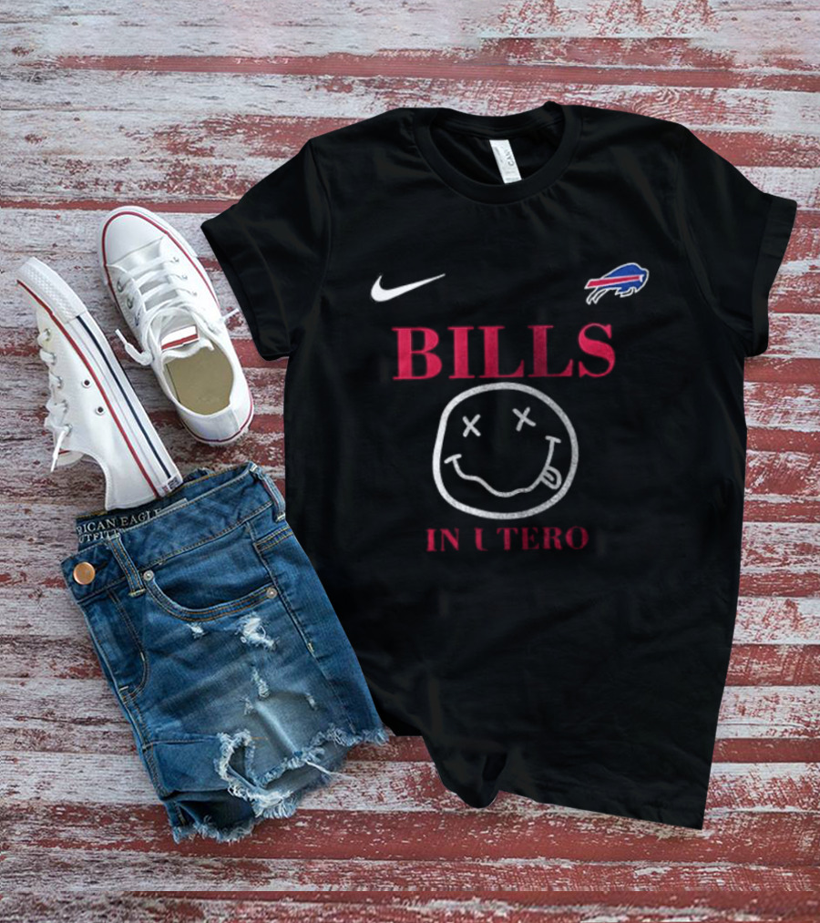 NIKE Buffalo Bills Nirvana In Utero T-Shirt