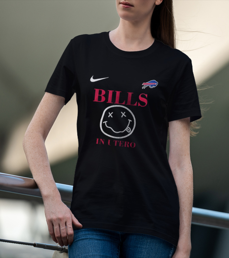 NIKE Buffalo Bills Nirvana In Utero T-Shirt