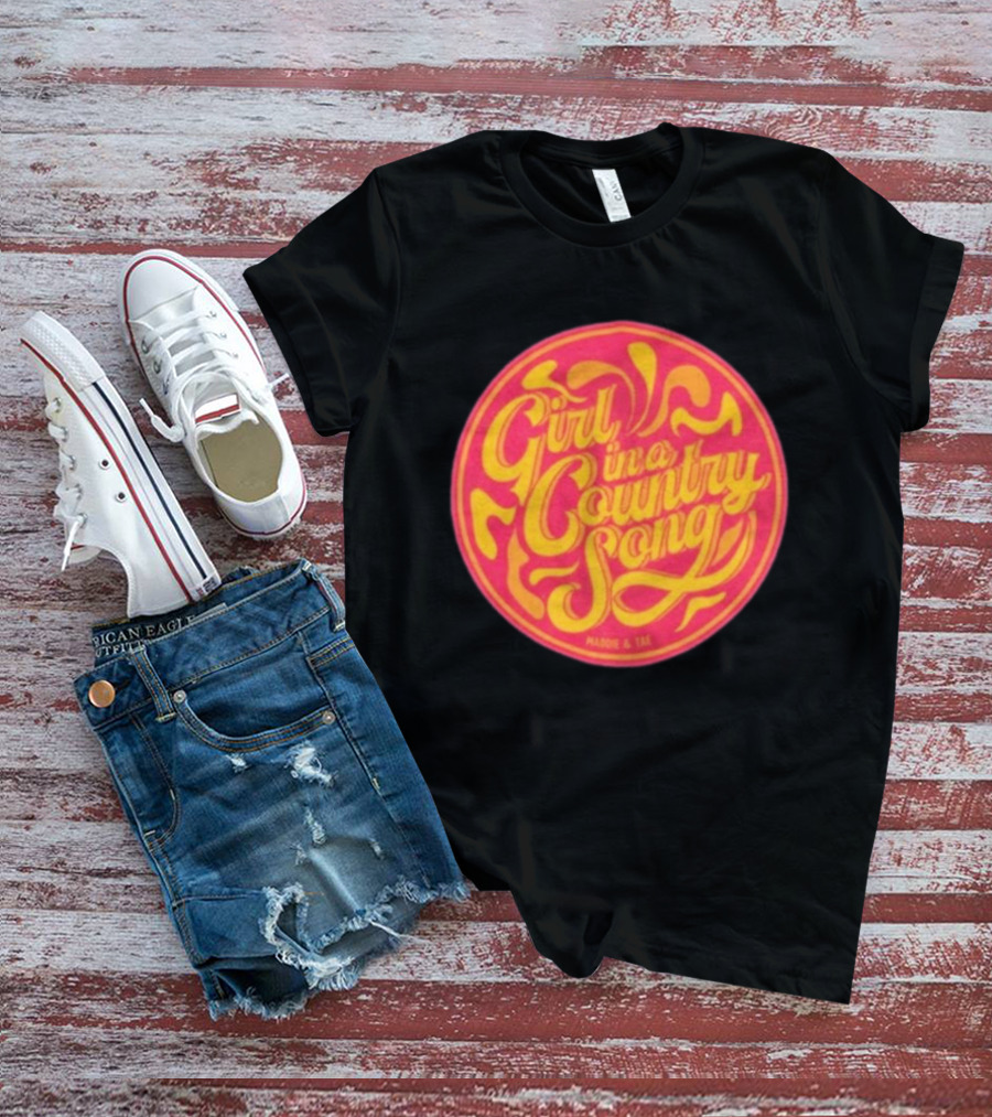 Maddie & Tae Girl In A Country Song Retro Pop T-Shirt