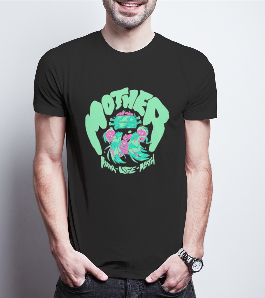 Mother Birth Life Death Neon Psychedelic T-Shirt
