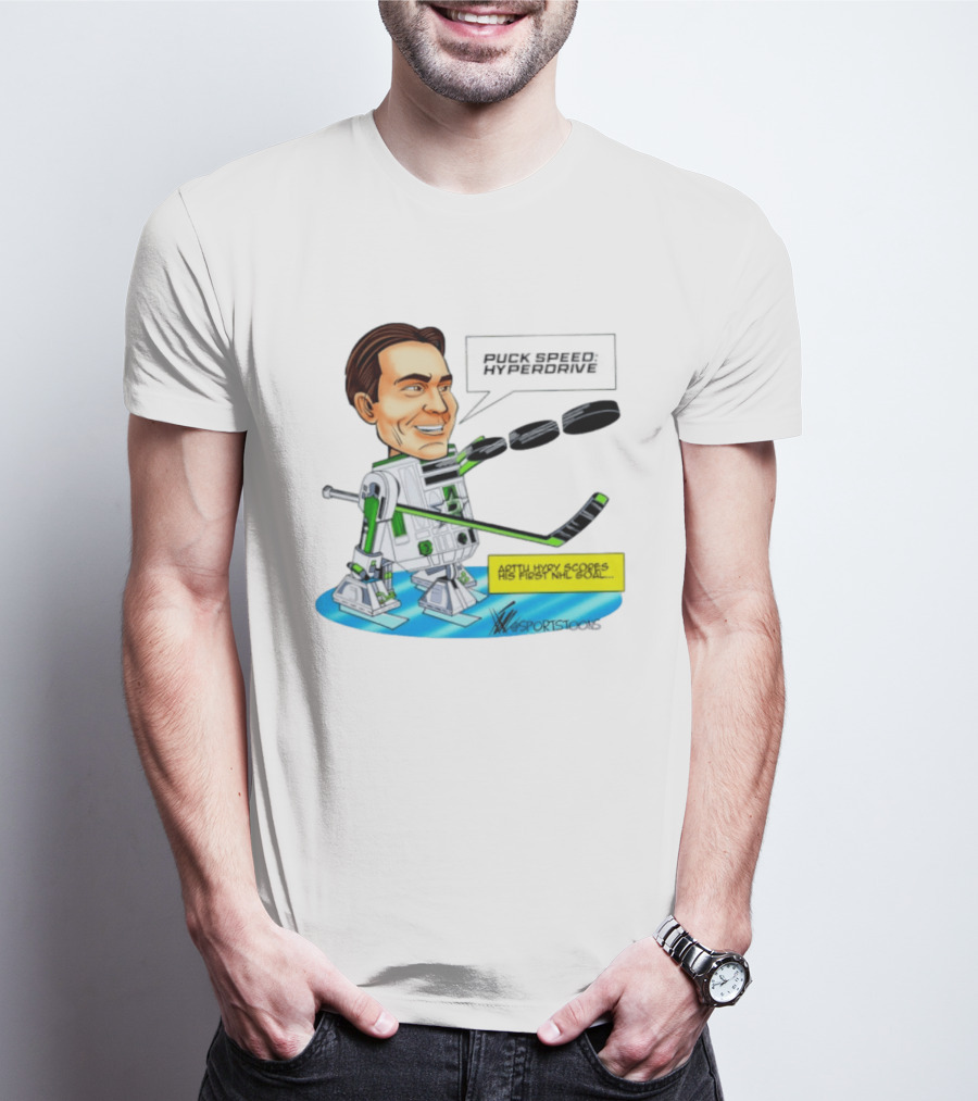 Arttu Hyry Puck Speed R2 D2 Dallas Stars First NHL Goal T-Shirt