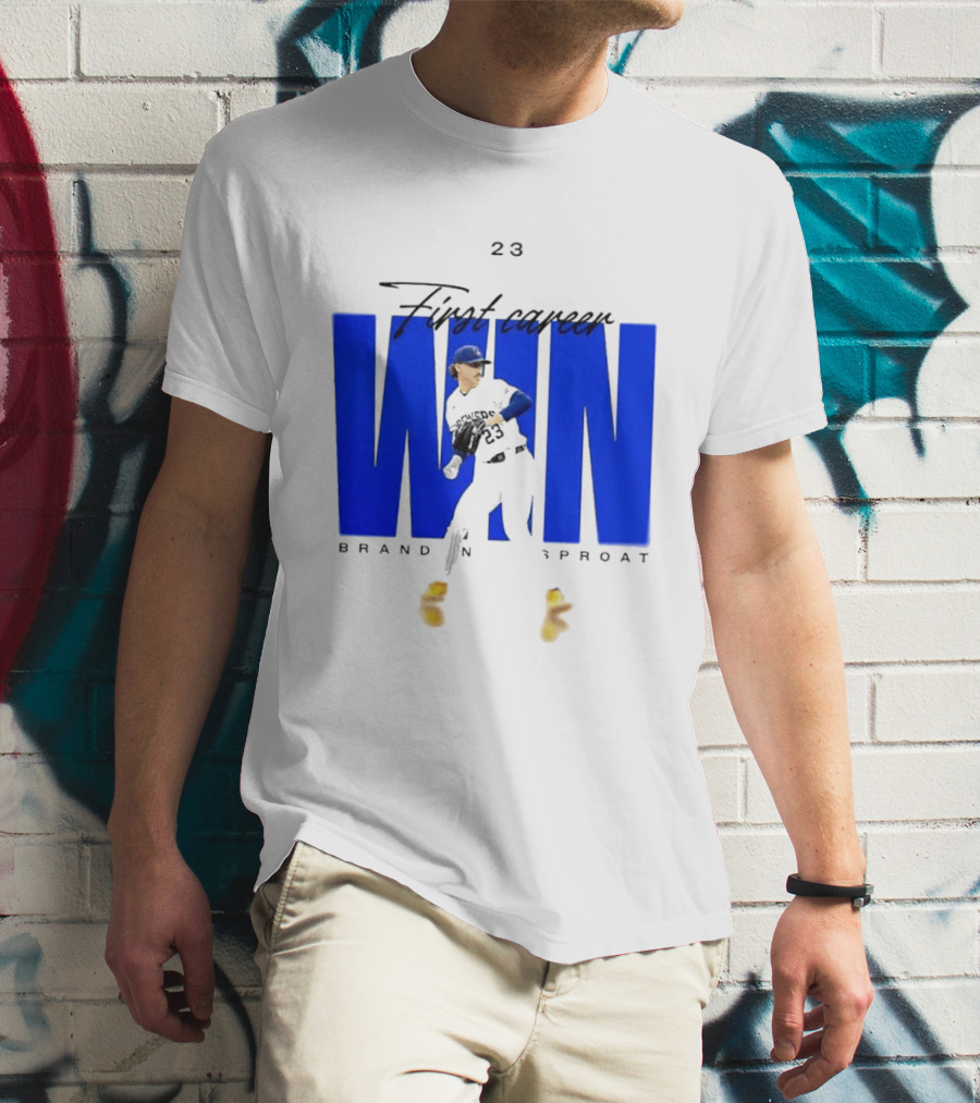 Brandon Sproat 23 Brewers First Career Win T-Shirt