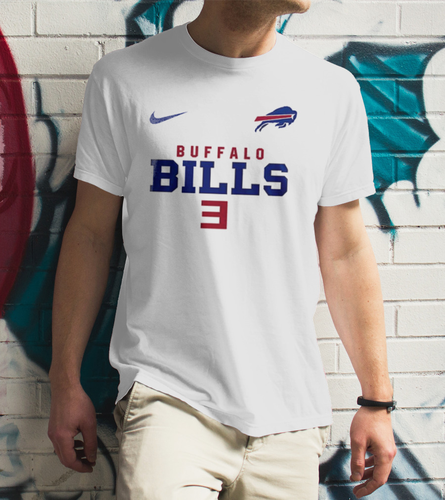 Buffalo Bills Nike Number 3 T-Shirt