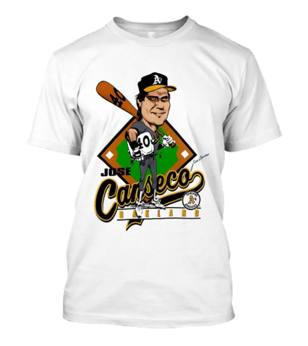 Jose Canseco Oakland A's Baseball Caricature T-Shirt