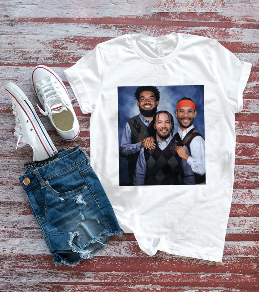 Karl Anthony Towns Jalen Brunson Josh Hart Step Brothers Argyle Sweater T-Shirt
