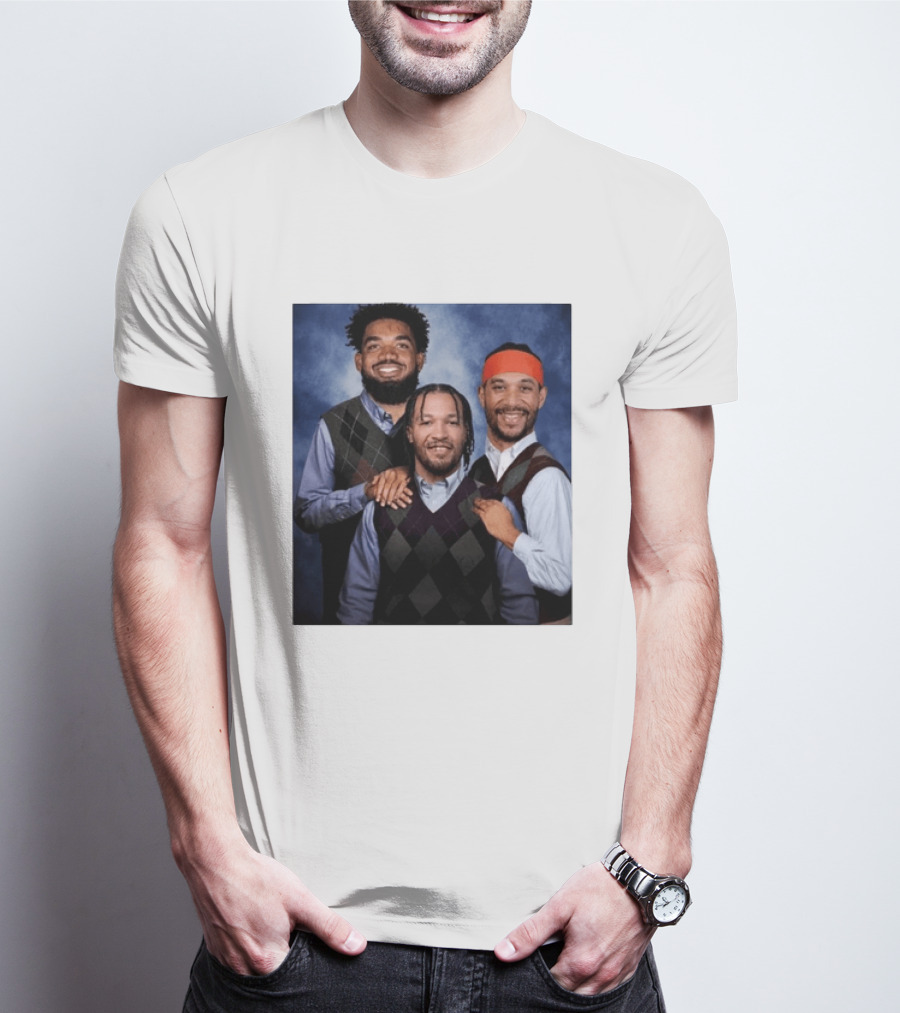 Karl Anthony Towns Jalen Brunson Josh Hart Step Brothers Argyle Sweater T-Shirt