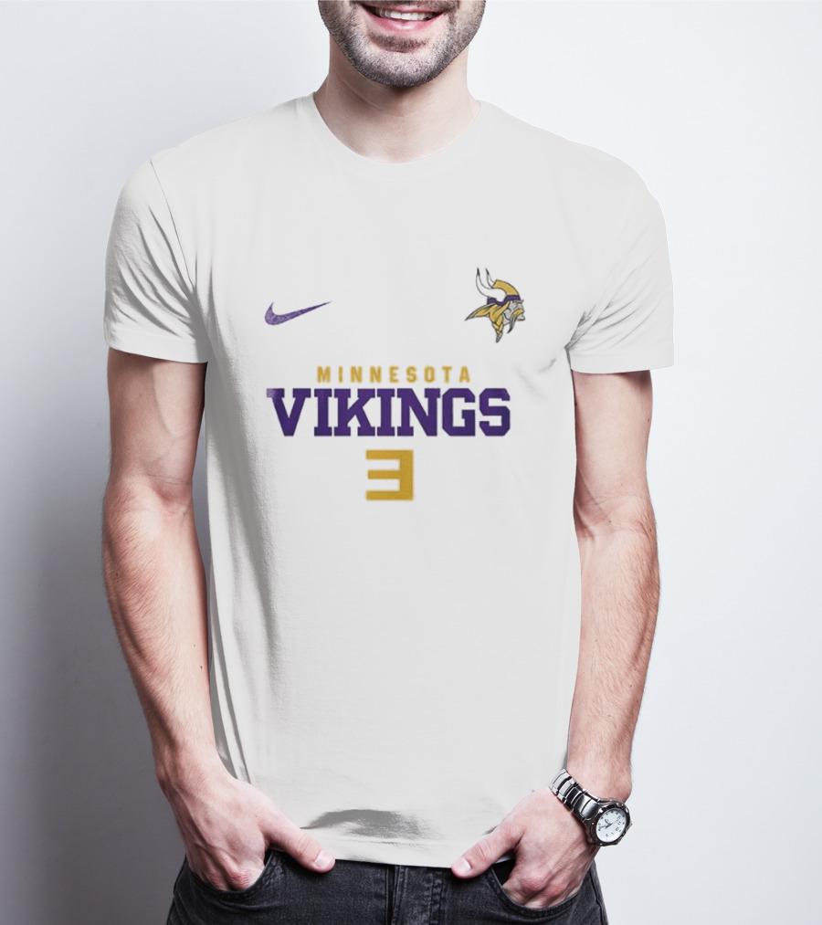 Minnesota Vikings Nike Slim Shady Mask Eminem Collaboration T-Shirt