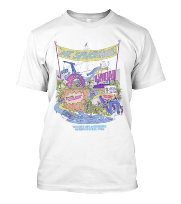 Mt. Splashmore Springfield USA Water Park Adventure T-Shirt