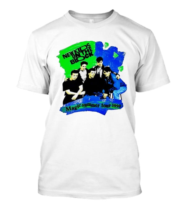 New Kids On The Block Magic Summer Tour 1990 Vintage Concert T-Shirt