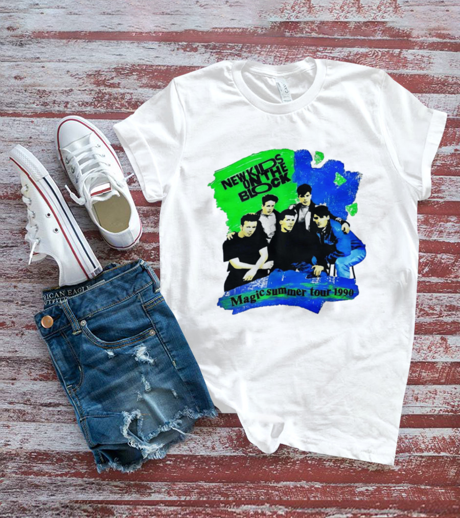 New Kids On The Block Magic Summer Tour 1990 Vintage Concert T-Shirt