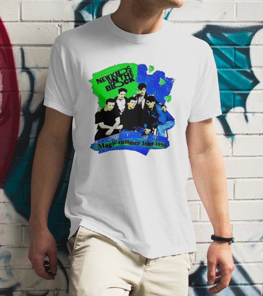 New Kids On The Block Magic Summer Tour 1990 Vintage Concert T-Shirt