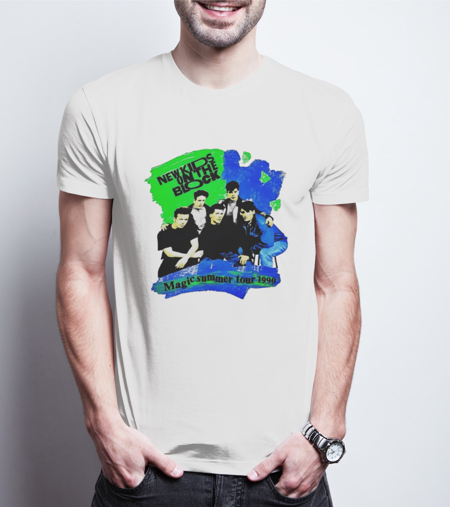 New Kids On The Block Magic Summer Tour 1990 Vintage Concert T-Shirt