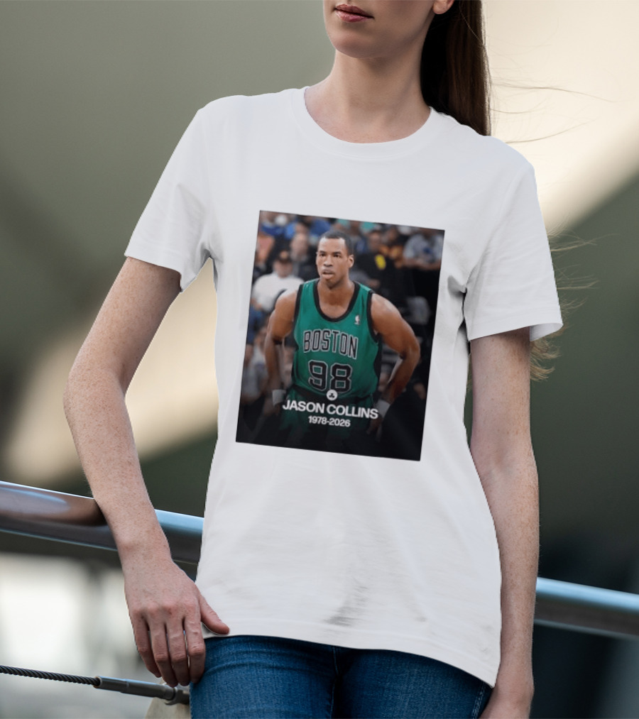 Boston Jason Collins 1978 2026 98 Rest In Peace T-Shirt