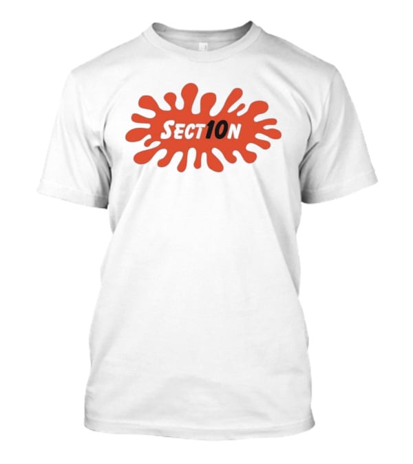 Sect10n Splat Splatter Style Orange T-Shirt