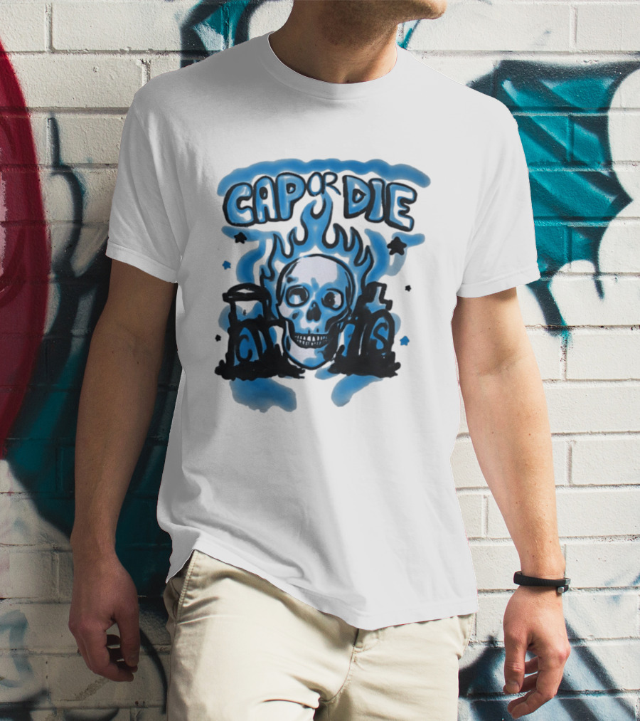Cap Or Die Skull Flame T-Shirt